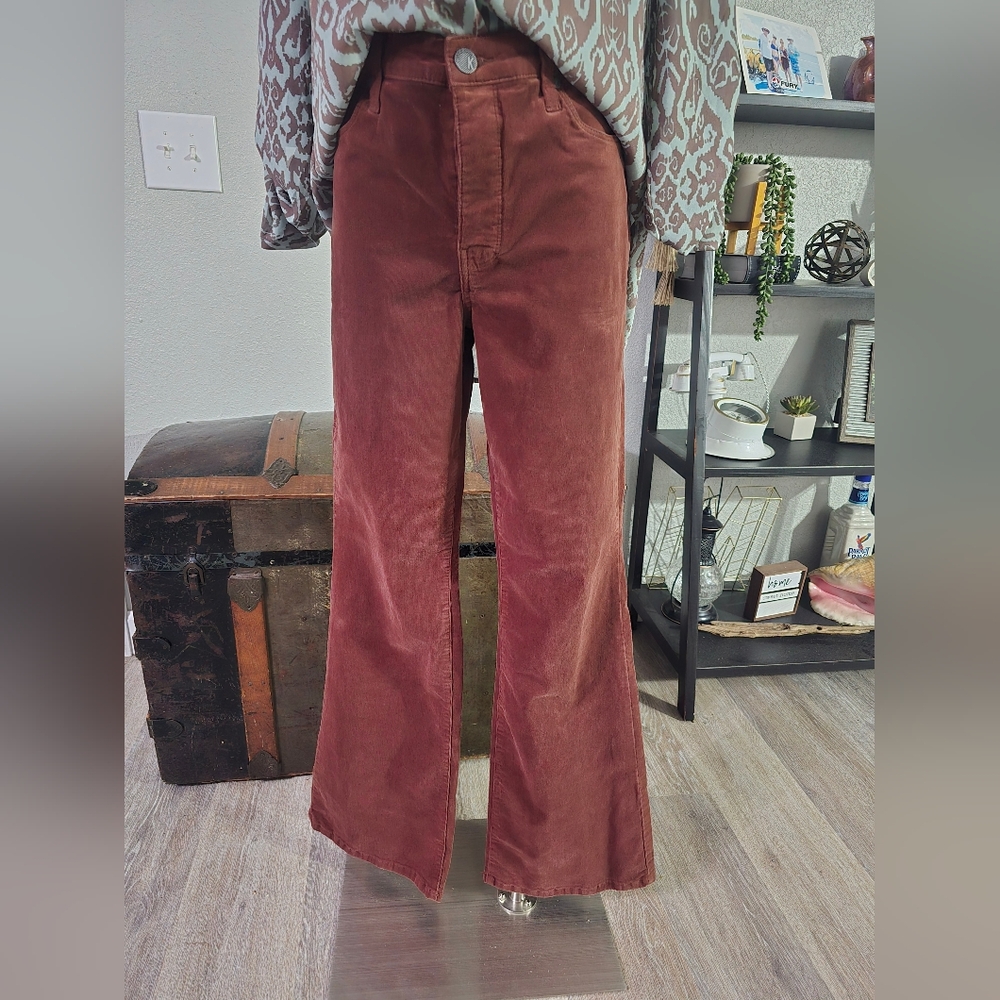 KUT High Rise Flare Corduroy Jeans